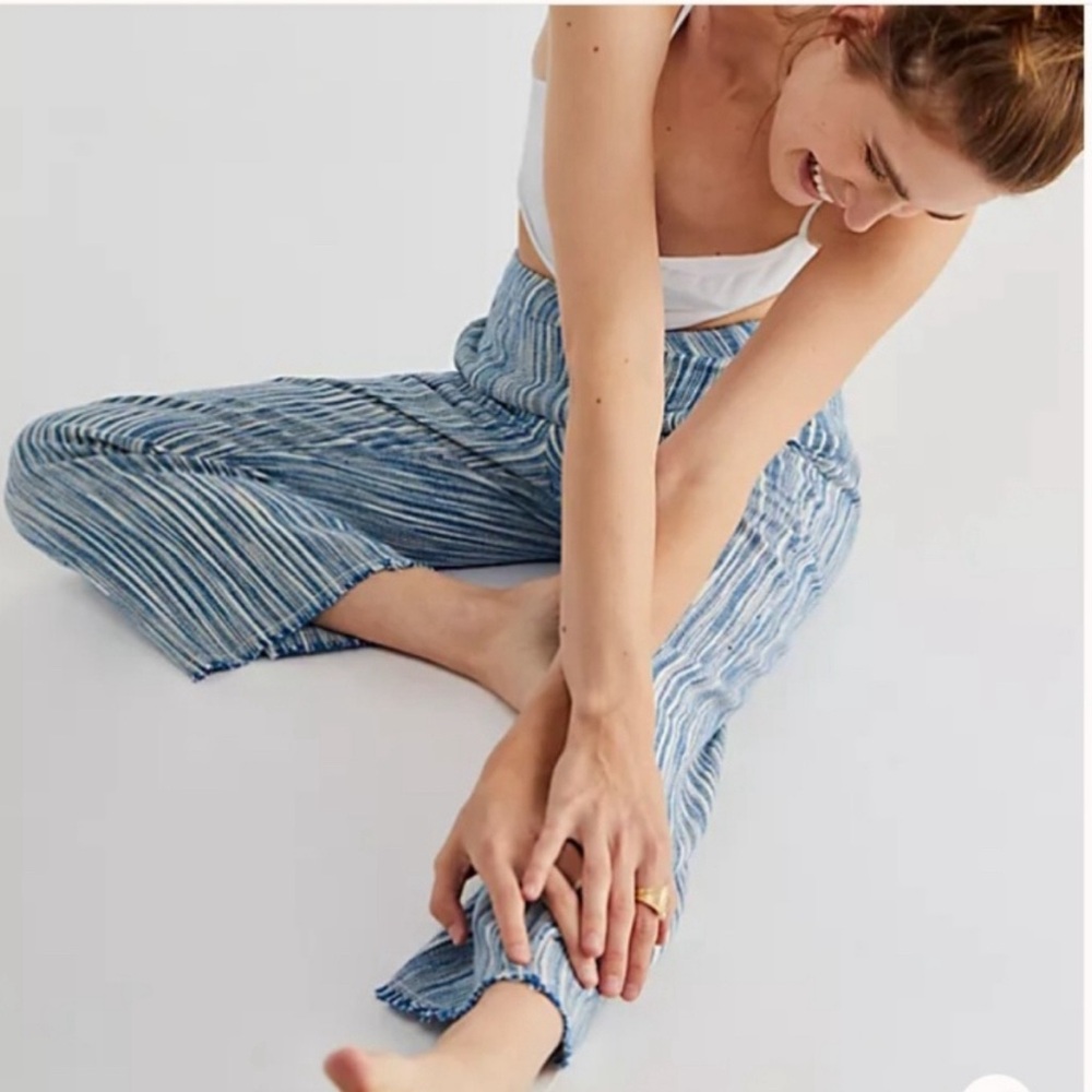 New/Without Tags. Overstock. Free People Marta Yarn Dye Trousers